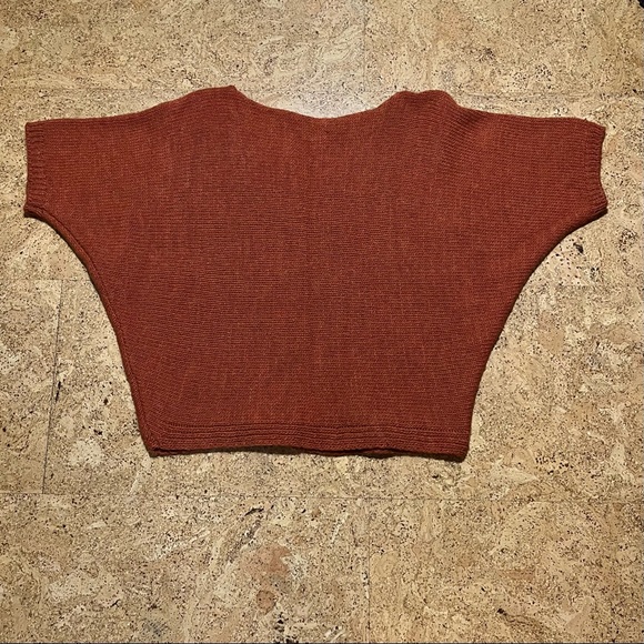 Italian Made Wool Mohair Dolman Short Sleeve Sweater Sz M - Picture 6 of 10